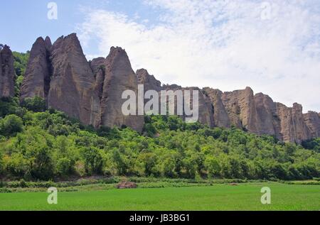 Les Mees Felsen - Felsen Les Mees 04 Stockfoto