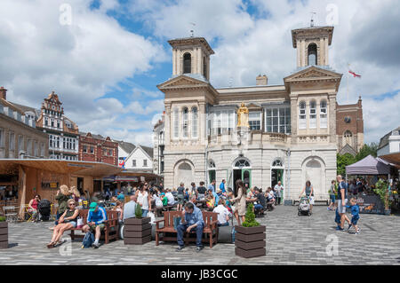 Old Town Hall, Market Place, Kingston upon Thames, Royal Borough of Kingston upon Thames, Greater London, England, Vereinigtes Königreich Stockfoto
