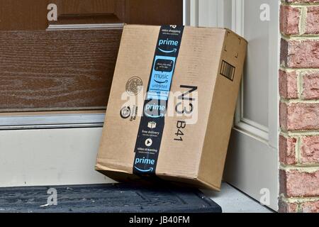 Amazon Prime Paketlieferung box Stockfoto