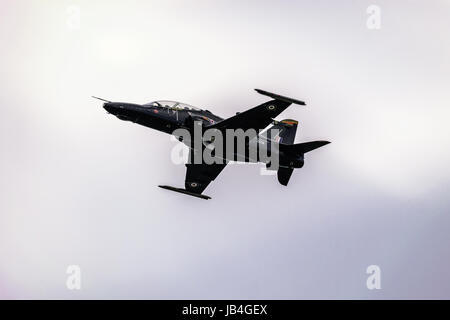 RAF Valley Hawk T2 Jet (ZK011) - Anglesey, Nordwales. UK Stockfoto