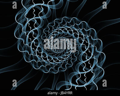 Serie pure Geometrie. Hintergrund der isolierten Spirale Elemente für Ihr Design muss zum Thema Wirtschaft, Wissenschaft und Technologie Stockfoto