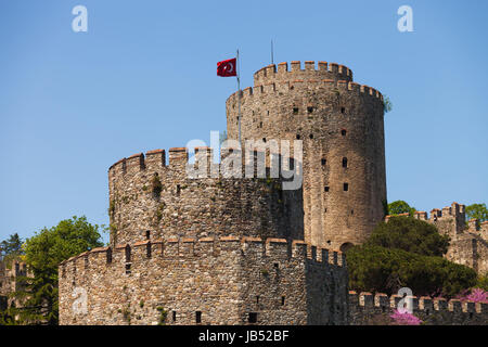 Westrumelischen Schloss entlang des Bosporus in istanbul Stockfoto