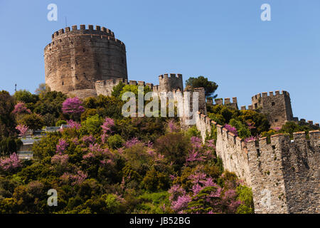 Westrumelischen Schloss entlang des Bosporus in istanbul Stockfoto