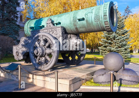 Zar Pushka (König Kanone) im Moskauer Kreml Stockfoto