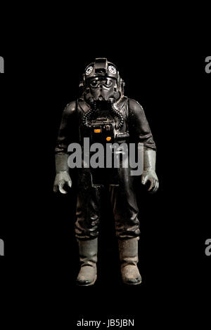 Star Wars Vintage "imperialen TIE Fighter Pilot" Figur. Stockfoto