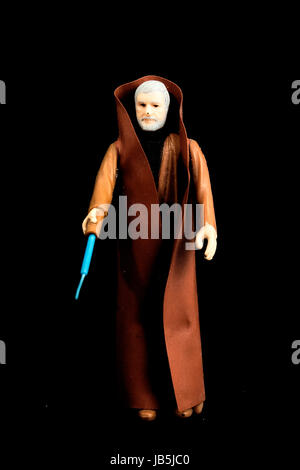 Star Wars Vintage "Obi-Wan Kenobi" Figur. Stockfoto