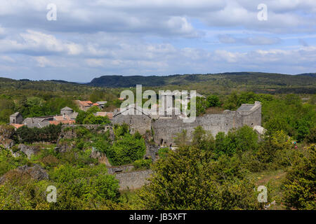 Frankreich, Aveyron (12), la Couvertoirade, Labellisé Les Plus Beaux Dörfer de France, le Village / / Frankreich, Aveyron, la Couvertoirade gekennzeichnet Les Plu Stockfoto