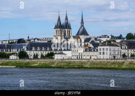 Abtei Saint-Laumer in Blois. Schloss des Loire-Tals. Frankreich. Stockfoto