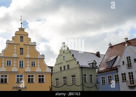 Verschneite Panorama der Wending (Gemeinde im Bezirk Bayern, Deutschland) Stockfoto