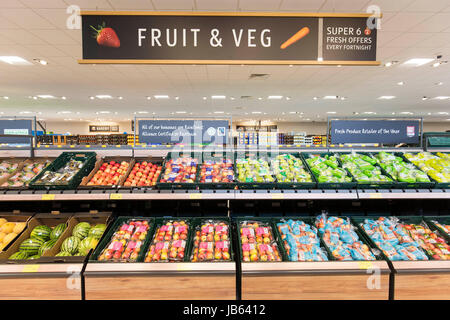 Aldi Supermarkt, Aigburth Stockfoto