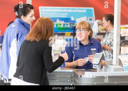 Aldi Supermarkt, Aigburth Stockfoto