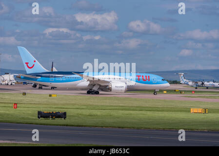 Flugzeug der Flughafen von Manchester Stockfoto