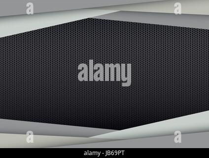 abstrakte moderne Rahmen, graue geometrische Design-Hintergrund, Vektor-Illustration. Stock Vektor