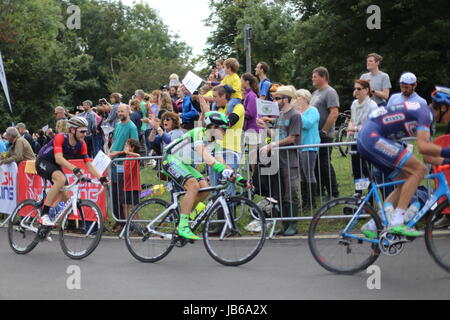 Tolle Bilder von Radprofis, die Teilnahme an der Bristol Etappe der Tour of Britain, 2016 Stockfoto