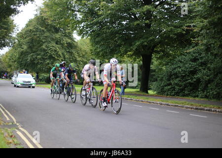 Tolle Bilder von Radprofis, die Teilnahme an der Bristol Etappe der Tour of Britain, 2016 Stockfoto