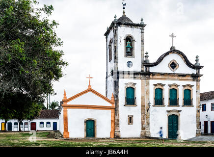 Santa Rita de Cassia Church, erbaut im Jahre 1722. Paraty, Rio De Janeiro, Brasilien. Stockfoto