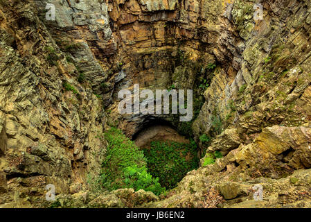 Das große Loch im Deua National Park, New-South.Wales Stockfoto