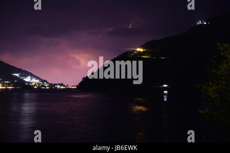 Naini Lake, frisches Wasser, Nainital, Indien Stockfoto