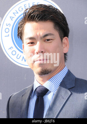 Los Angeles, Kalifornien, USA. 8. Juni, 2017.Kenta Maeda. Los Angeles Dodgers Stiftung 3rd Annual Blue Diamond Gala statt im Dodger Stadium in Los Angeles.Credit: Birdie Thompson/AdMedia/ZUMA Draht/Alamy Live News Stockfoto