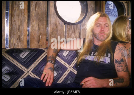 27. Mai 2017 - Datei Foto: GREGORY LENOIR "GREGG" ALLMAN (geboren am 8. Dezember, 1947Ê -, gestorben 27. Mai 2017) war ein US-amerikanischer Musiker, Sänger und Songwriter. Er ist bekannt für die Durchführung in der Allman Brothers Band. Nach einer Reihe von gesundheitlichen Problemen Allman starb in seinem Haus in Savannah, Georgia, am 27. Mai 2017, aufgrund von Komplikationen von Leberkrebs. Er war 69 Jahre alt. Im Bild: GREGG ALLMAN ein undatiertes Foto zeigt. (Kredit-Michelson/Datum unbekannt: Kathy Hutchins/ZUMAPRESS.com/Alamy Live News Stockfoto