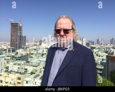 Tel Aviv, Israel. 8. Juni 2017. US-Forscher James P. Allison, 68, 8. Juni 2017 in Tel Aviv, Israel, abgebildet. Foto: Sara Lemel/Dpa/Alamy Live News Stockfoto