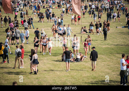 Stadtflughafen Brighton, Brighton, West Sussex, Vereinigtes Königreich. 9. Juni 2017. WILD LIFE Festival kehrt nach Brighton City Airport für das dritte Jahr in Folge, hosted by Rudimental und Offenlegung. Bildnachweis: Will Bailey/Alamy Live-Nachrichten Stockfoto