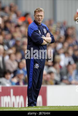 DAVID MOYES EVERTON FC MANAGER EWOOD PARK BLACKBURN ENGLAND 27. August 2011 Stockfoto