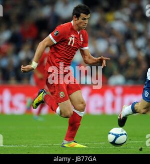 GARETH BALE WALES WEMBLEY Stadion LONDON ENGLAND 6. September 2011 Stockfoto