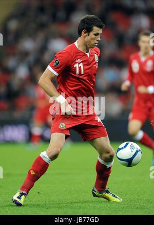 GARETH BALE WALES WEMBLEY Stadion LONDON ENGLAND 6. September 2011 Stockfoto