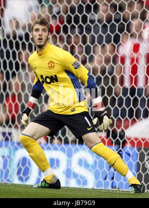 DAVID DE GEA STOKE CITY V MANCHESTER UNITED die BRITANNIA STADIUM STOKE-ON-TRENT ENGLAND 24. September 2011 Stockfoto