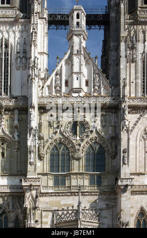 Detail der Regensburger Dom in Regensburg, einer Stadt in Bayern (Deutschland) Stockfoto