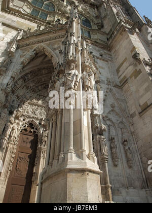 Detail der Regensburger Dom in Regensburg, einer Stadt in Bayern (Deutschland) Stockfoto