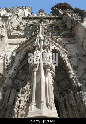 Detail der Regensburger Dom in Regensburg, einer Stadt in Bayern (Deutschland) Stockfoto