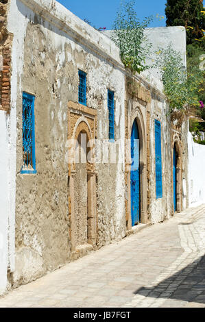 Eine orientalische Eingang gefunden in Sidi Bou Said, Tunesien Stockfoto