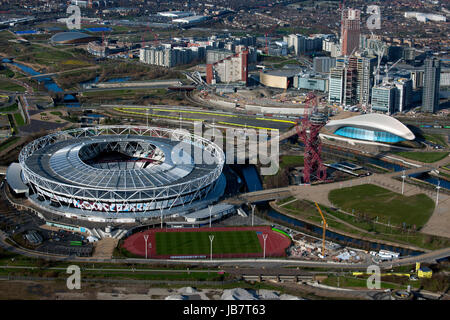 Queen Elizabeth Park am Stratford in London. Stockfoto