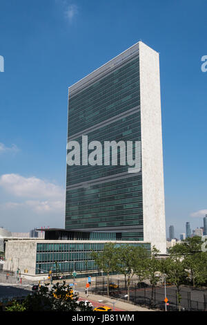 Vereinte Nationen-Hauptquartier in New York City, USA Stockfoto