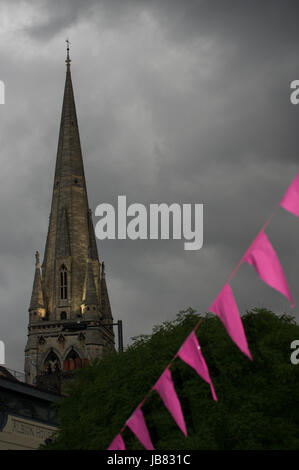 Die alte Kirche in Stoke Newington, alte Marienkirche, die einzige erhaltene Elizabethan Kirche in London stammt aus dem vor dem Domesday book Stockfoto