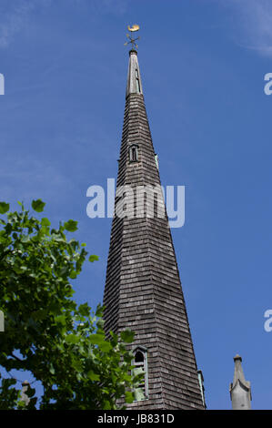 Die alte Kirche in Stoke Newington, alte Marienkirche, die einzige erhaltene Elizabethan Kirche in London stammt aus dem vor dem Domesday book Stockfoto