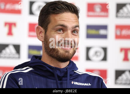 Schottland Torhüter Craig Gordon während einer Pressekonferenz im Hampden Park, Glasgow. Stockfoto