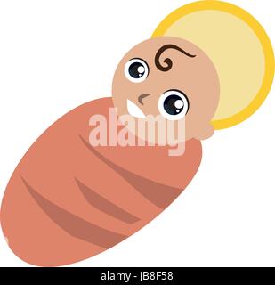 Baby Jesus cartoon Stock Vektor