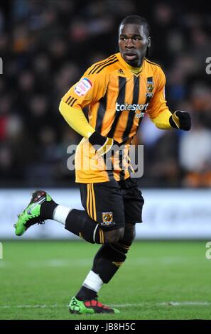 AARON MCLEAN HULL CITY FC Sunderland FC KC STADIUM HULL ENGLAND 1. Januar 2011 Stockfoto