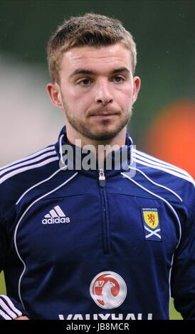 JAMES MORRISON Schottland WEST BROMWICH ALBION & WEST BROM AVIVA STADIUM DUBLIN Republik Irland 9. Februar 2011 Stockfoto