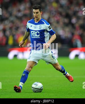 LIAM RIDGEWELL BIRMINGHAM CITY FC WEMBLEY Stadion LONDON ENGLAND 27. Februar 2011 Stockfoto