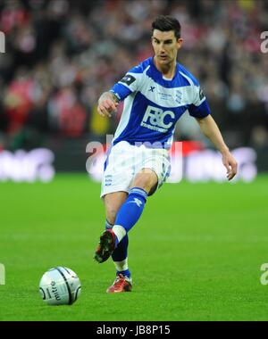 LIAM RIDGEWELL BIRMINGHAM CITY FC WEMBLEY Stadion LONDON ENGLAND 27. Februar 2011 Stockfoto