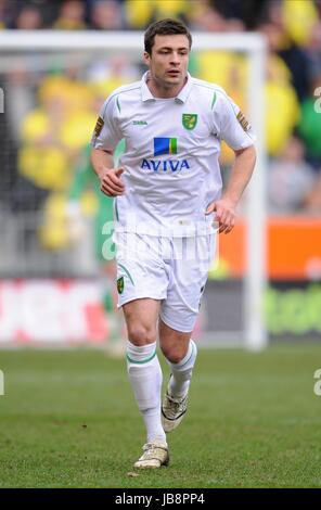 RUSSELL MARTIN NORWICH CITY FC NORWICH CITY FC KC STADIUM HULL ENGLAND 19. März 2011 Stockfoto