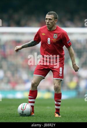 CRAIG BELLAMY WALES V ENGLAND MILLENIUM Stadion CARDIFF WALES 26. März 2011 Stockfoto