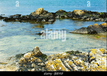 Schöne Seelandschaft in Skerries Town, Irland Stockfoto