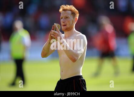 STEPHEN QUINN SHEFFIELD UNITED FC SHEFFIELD UNITED FC BRAMALL LANE SHEFFIELD ENGLAND 30. April 2011 Stockfoto