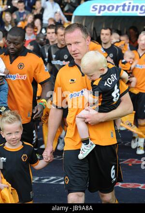 JODY CRADDOCK WOLVERHAMPTON wandert FC WOLVERHAMPTON WANDERS FC MOLINEUX WOLVERHAMPTON ENGLAND 22. Mai 2011 Stockfoto