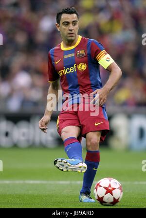 XAVI HERNANDEZ BARCELONA CF FC BARCELONA WEMBLEY Stadion LONDON ENGLAND 28. Mai 2011 Stockfoto